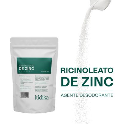 Ricinoleato de Zinc | Agente Desodorante Natural | Neutralizador Molecular de Olores