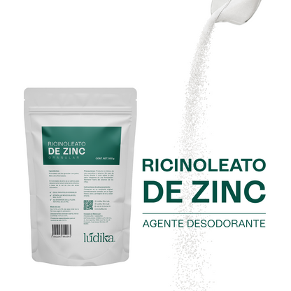 Ricinoleato de Zinc | Agente Desodorante Natural | Neutralizador Molecular de Olores