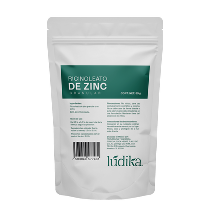 Ricinoleato de Zinc | Agente Desodorante Natural | Neutralizador Molecular de Olores