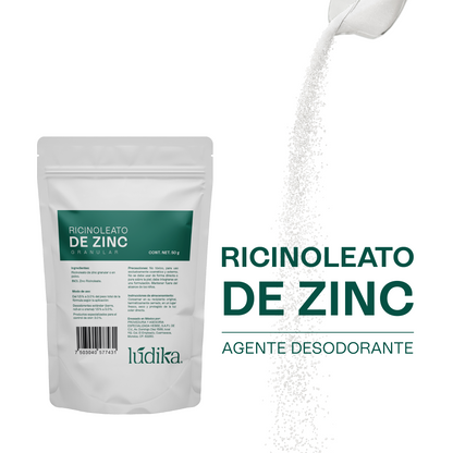Ricinoleato de Zinc | Agente Desodorante Natural | Neutralizador Molecular de Olores