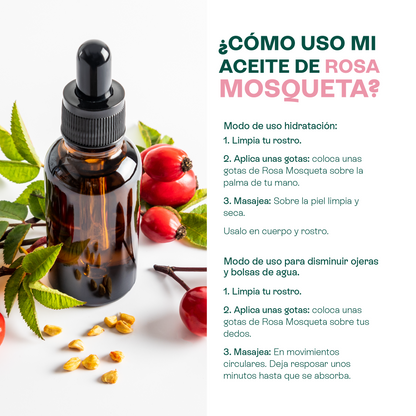 Aceites de Rosa Mosqueta y Pepita de Uva | Kit  Facial Lúdika | Nutrición y suavidad