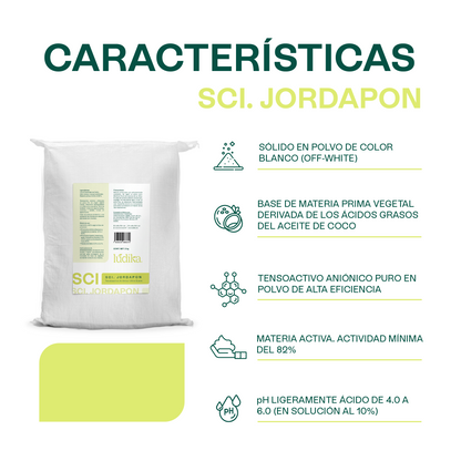 (SCI) Jordapon | Tensioactivo de Cosmética Sólida | Limpiador Sulfate-Free y Espuma Cremosa