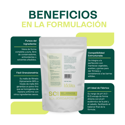 (SCI) Jordapon | Tensioactivo de Cosmética Sólida | Limpiador Sulfate-Free y Espuma Cremosa