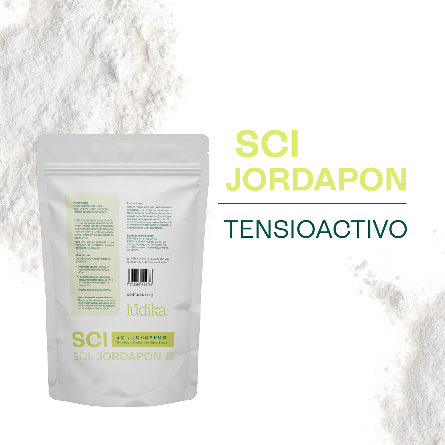 (SCI) Jordapon | Tensioactivo de Cosmética Sólida | Limpiador Sulfate-Free y Espuma Cremosa