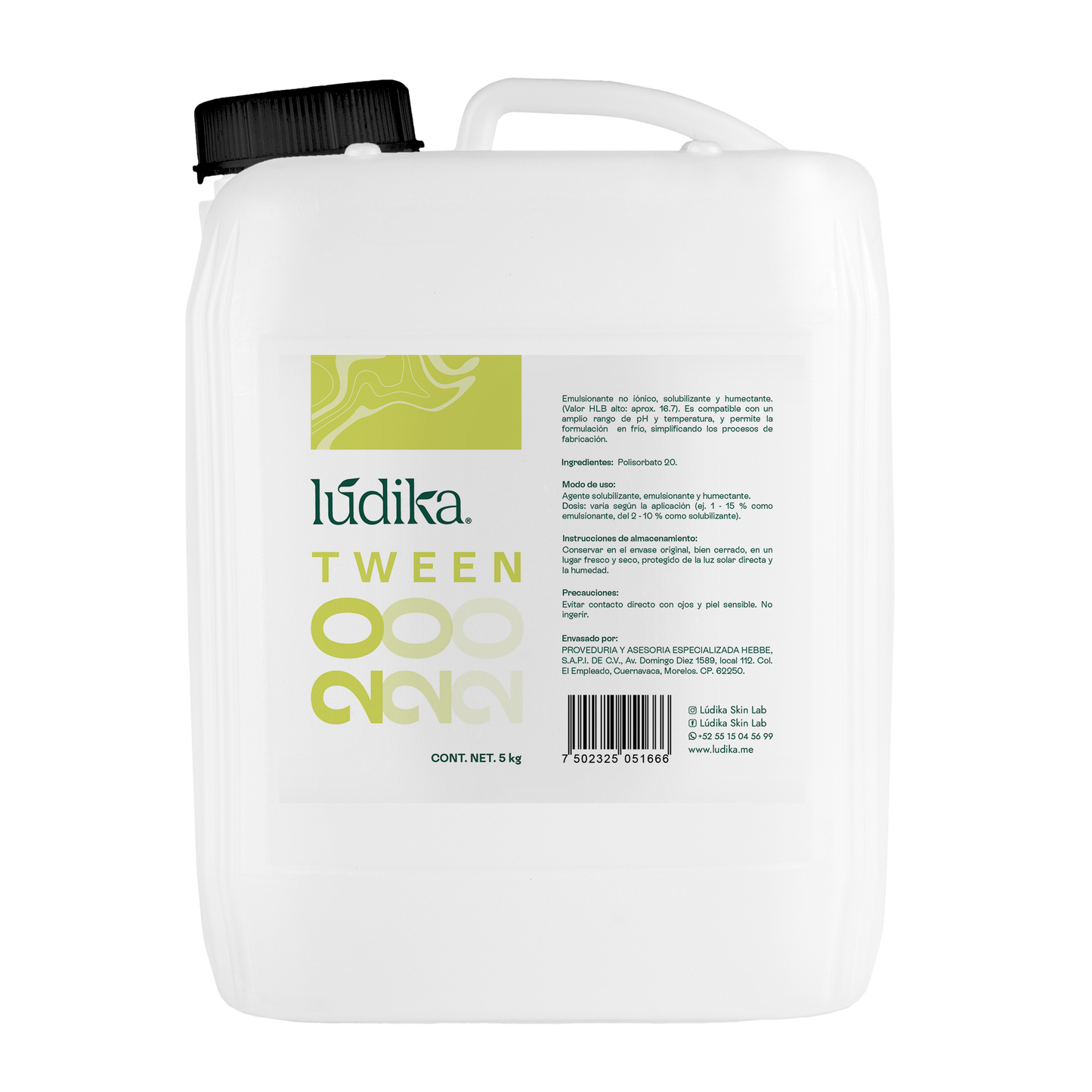 Polisorbato Tween 20 | Solubilizante | Agente Dispersante, Emulsionante O/W y Surfactante Suave