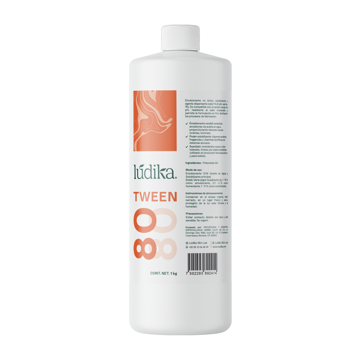 Polisorbato Tween 80 | Emulsionante O/W | Solubilizante de Aceites Pesados y Agente Dispersante