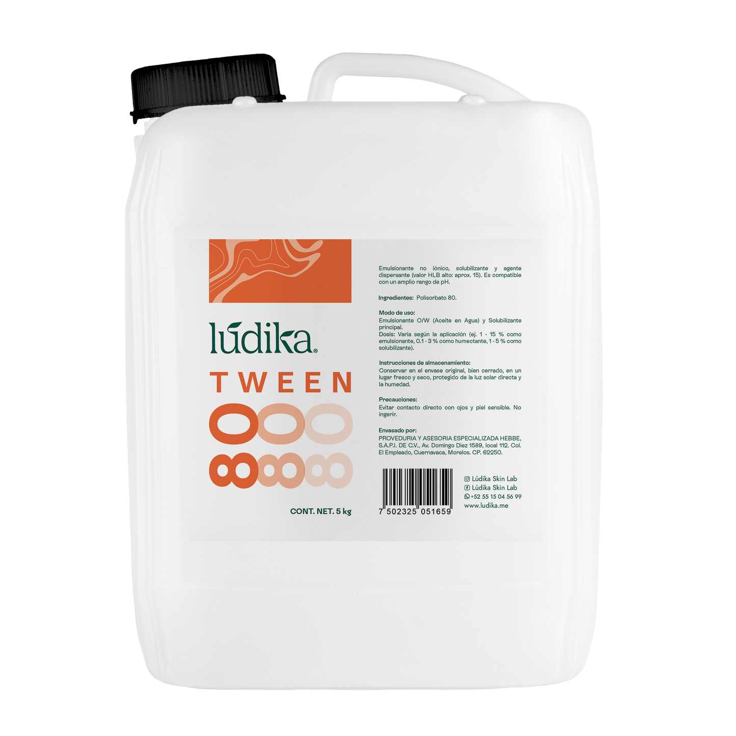 Polisorbato Tween 80 | Emulsionante O/W | Solubilizante de Aceites Pesados y Agente Dispersante