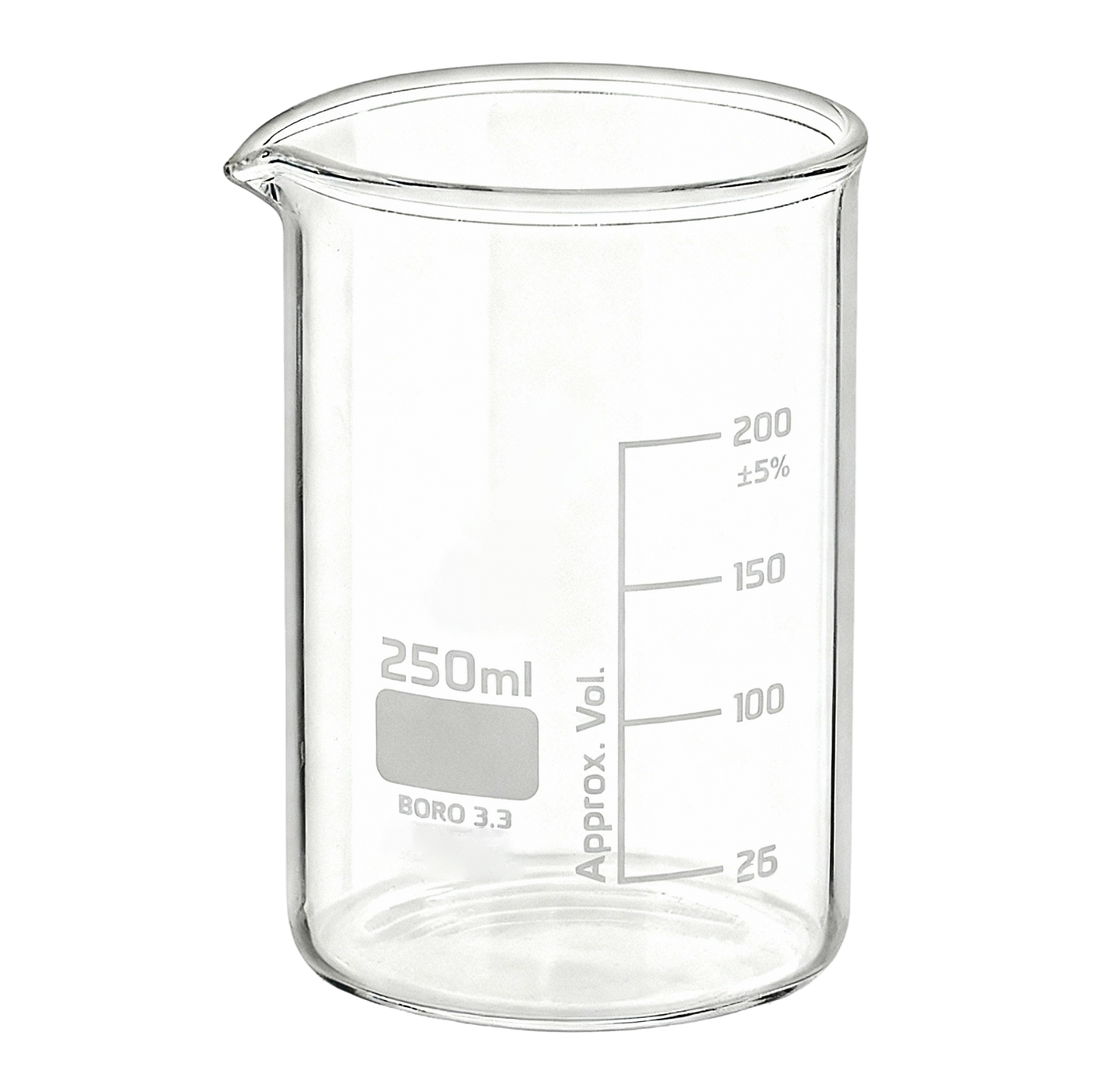 Vaso de Precipitado de Borosilicato | Precisión y Resistencia en el laboratorio para la Creación de Sérums y Formulas cosméticas