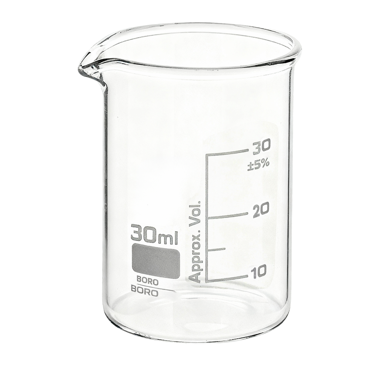 Vaso de Precipitado de Borosilicato | Precisión y Resistencia en el laboratorio para la Creación de Sérums y Formulas cosméticas