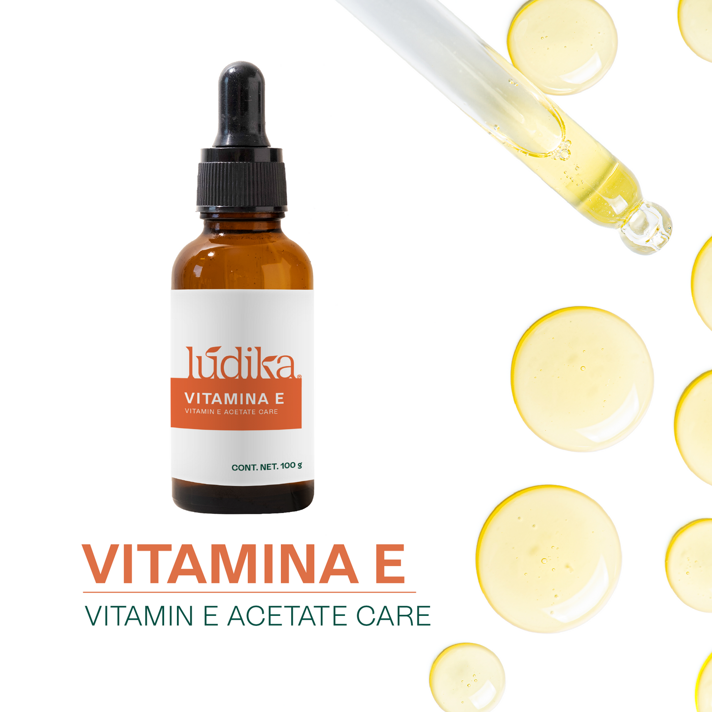 Vitamina E Líquida | Facial, Corporal y Capilar | Antioxidante Protector y Emoliente