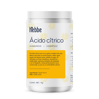 Ácido Cítrico | Regulador de pH, Agente Quelante y Exfoliante Suave (AHA)