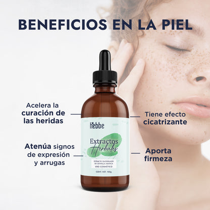 Extracto de Centella Asiática | Facial, Corporal y Capilar | Reparador, Regenerador y Calmante