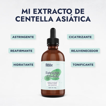 Extracto de Centella Asiática | Facial, Corporal y Capilar | Reparador, Regenerador y Calmante