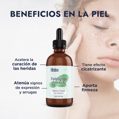 Extracto de Centella Asiática | Facial, Corporal y Capilar | Reparador, Regenerador y Calmante