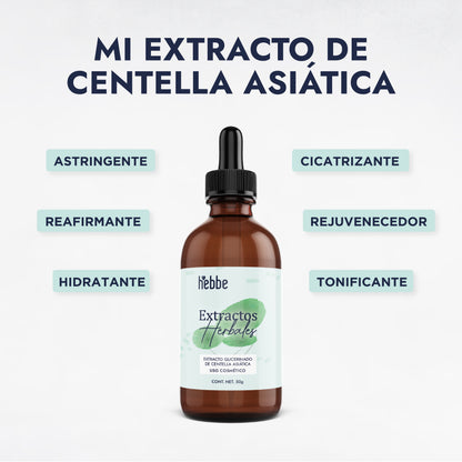 Extracto de Centella Asiática | Facial, Corporal y Capilar | Reparador, Regenerador y Calmante