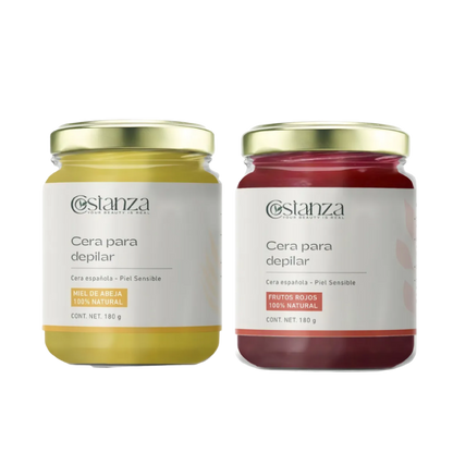 Kit de Depilación | Cera Española, Gel Post-Depilatorio y Aplicadores para una Piel Suave y Cuidada